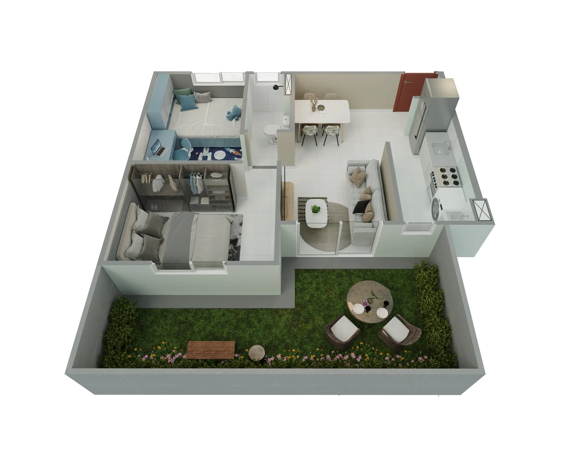 Planta 3D: Village Natureza II