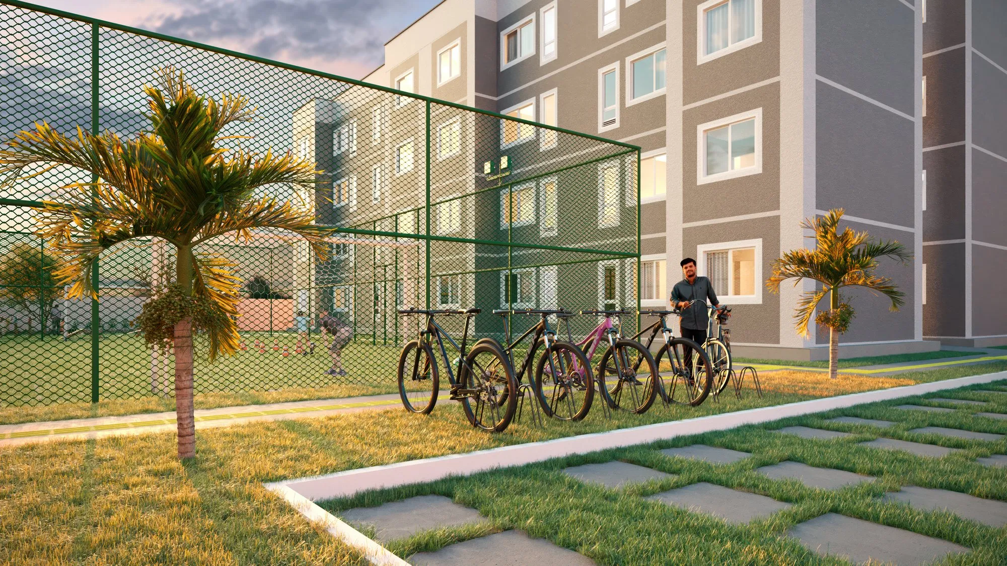 Bicicletário: Village Alvorada III