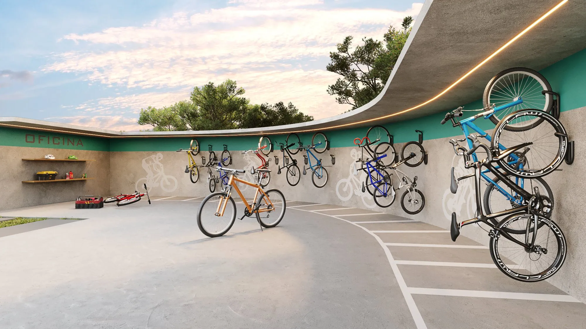 Bicicletário: Prime Moradas do Parque